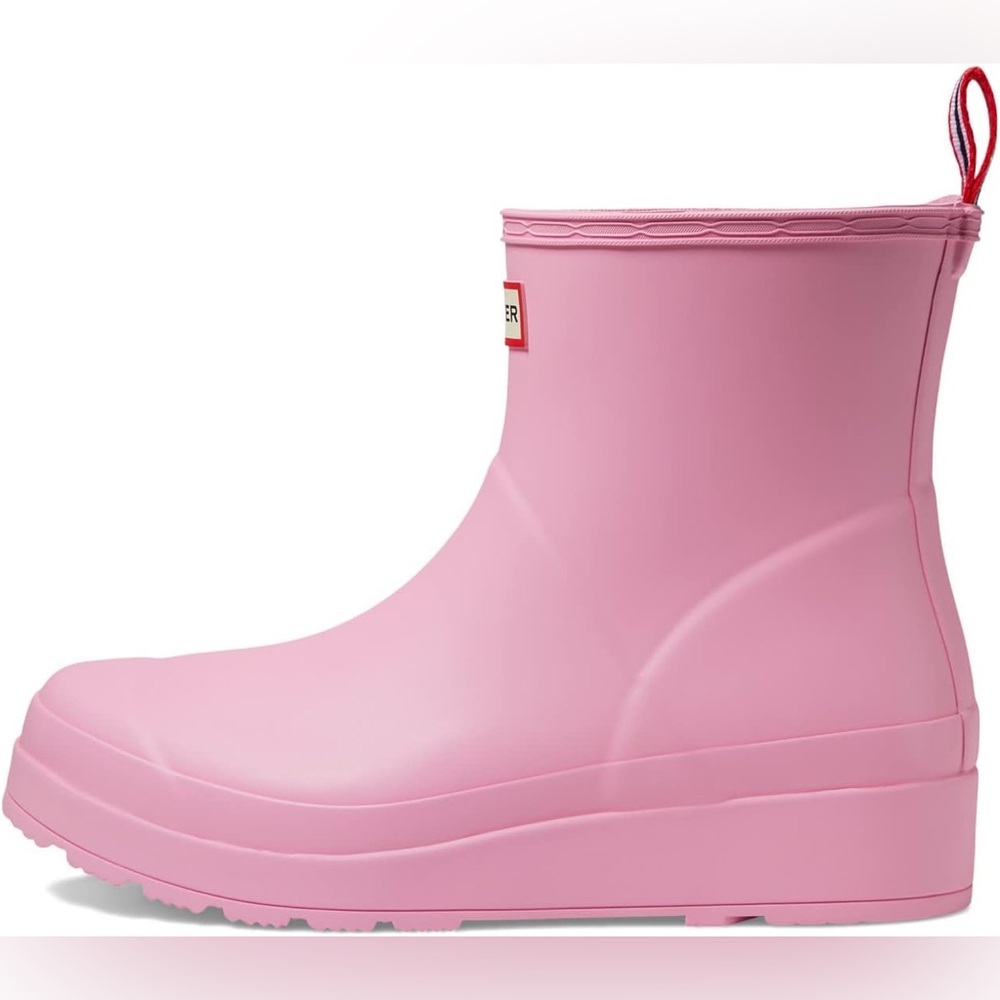 HUNTER ORIGINAL PLAY SHORT BOOTS IN PINK FIZZ 6 37 EU - Picture 3 of 9